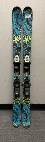 Used K2 JUVY TWIN TIPS Boys DH Ski/Binding Royal Blue 129 cm 11855-S000210632