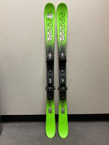 Used K2 JUVY TWIN TIPS Boys DH Ski/Binding Green 129 cm 11855-S000210623