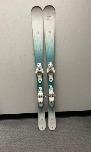 Used Salomon KIANA Womens DH Ski/Binding Teal 144 cm 11855-S000210605