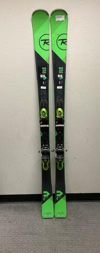 Used Rossignol EXP 77 Mens DH Ski/Binding Black And Green 168 cm 11855-S000210571