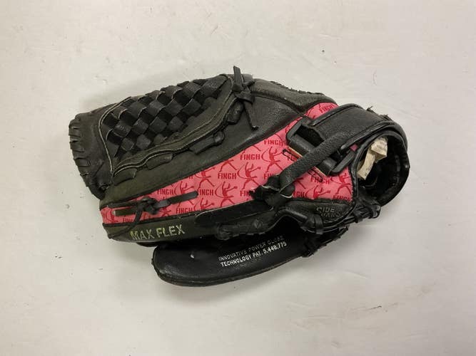 Used Mizuno GPP 1154 LH Throw Fastpitch Gloves Black And Pink 11 1/2" 11855-S000209880