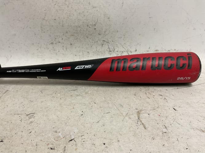 Used Marucci MSBC11YUSA BB/SB USA 2 5/8 Bat Black And Red 26" 11855-S000209841