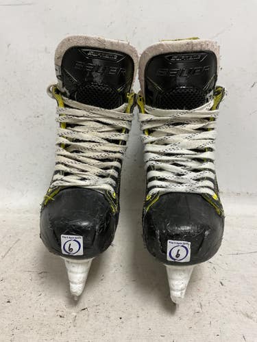 Used Bauer SUPREME 535 Senior Hockey Skate Black And Yellow Senior 6 11855-S000210906
