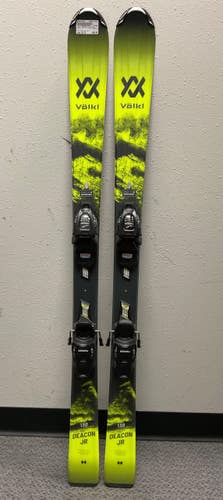 Used Volkl DEACON JR Boys DH Ski/Binding Black And Gold 130 cm 11855-S000210896