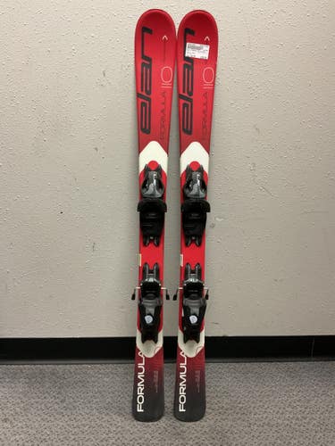 Used Elan FORMULA 110 Boys DH Ski/Binding Red 110 cm 11855-S000210892