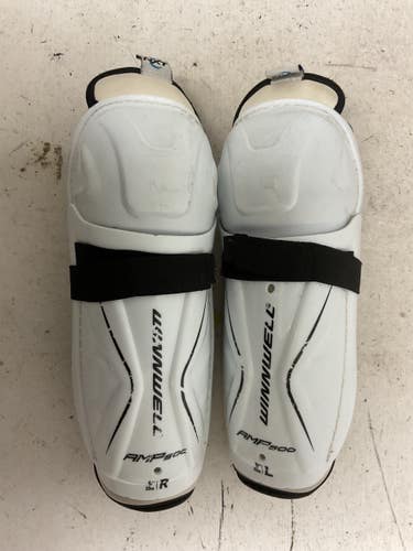 Used WinnWell AMP500 Youth Shin Guards White 9" 11855-S000210853