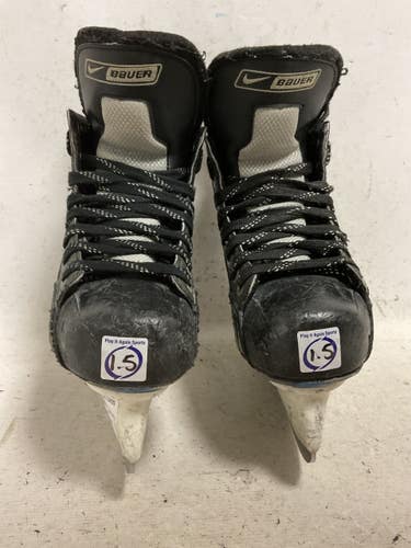 Used Bauer SUPREME ONE35 Junior Hockey Skate Black And Royal Blue Junior 01.5 11855-S000210855