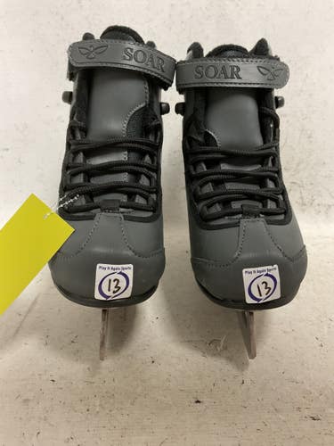 Used Riedell SOAR Boys Softboot Skate Black Youth 13.0 11855-S000210846