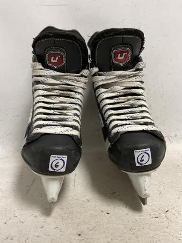 Used CCM U+ 04 Senior Hockey Skate White/Black/Red Senior 6 11855-S000210802
