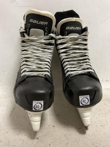 Used Bauer SUPREME 170 Senior Hockey Skate White/Black/Yellow Senior 11 11855-S000210800