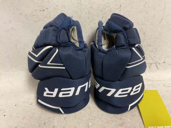 Used Bauer NSX Youth Gloves Navy Blue 9" 11855-S000210767