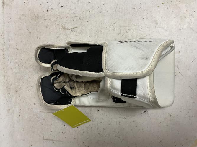 Used CCM YT FLEX Youth Goalie Blocker White 11855-S000210479