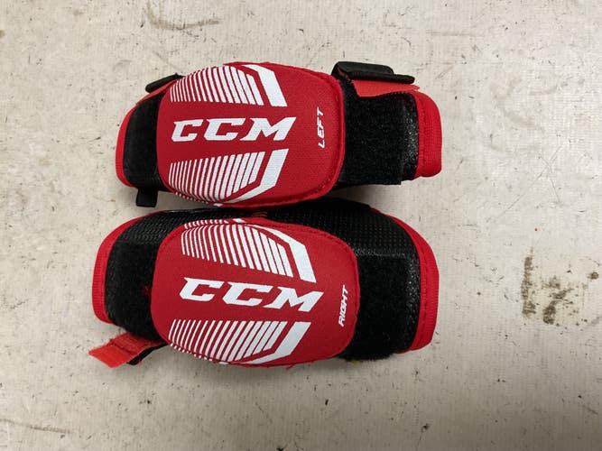 Used CCM JETSPEED FT350 Youth Elbow Pads Black And Red SM 11855-S000210474