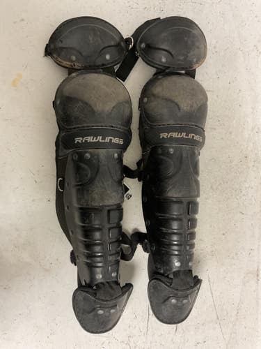 Used Rawlings LGPRDY-B Catchers Leg Guards Black Youth 11855-S000210439