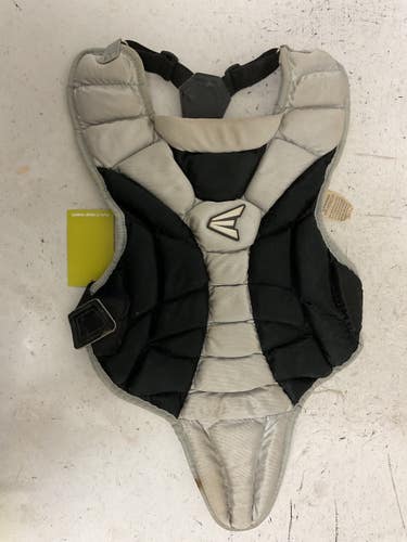 Used Easton CATCHER CHEST PROTECTOR Catchers Chest Protector Black And Silver Youth 11855-S000210423