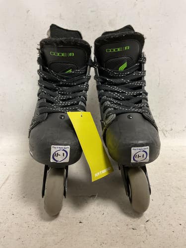 Used Tour CODE 9 Junior Roller Quad Skates Black Adjustable 11855-S000210420