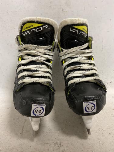 Used Bauer VAPOR 3X PRO Youth Hockey Skate Black Youth 11.5 11855-S000210385