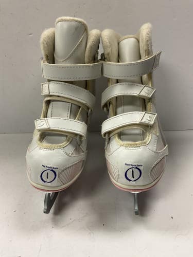 Used Jackson SOFTEC Girls Softboot Skate White Junior 01 11855-S000210338