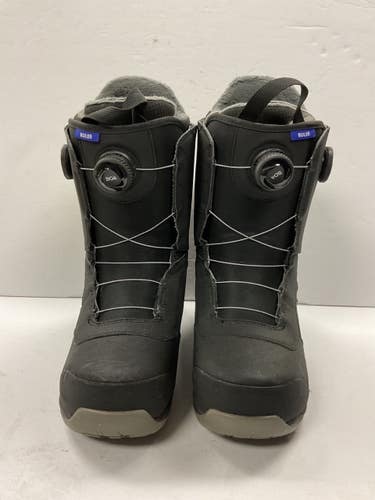 Used Burton IMPRINT 2 Mens Snowboard Boots Black Senior 11.5 11855-S000210334