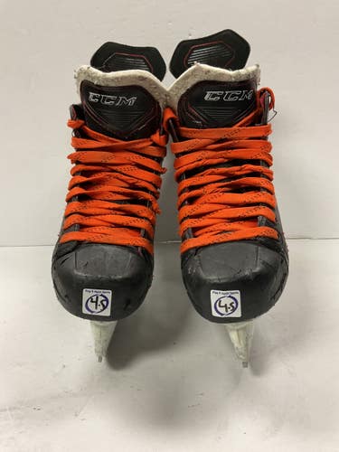 Used CCM JETSPEED FT470 Junior Hockey Skate Black And Wine Red Junior 04.5 11855-S000210312