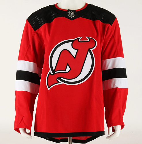 Adidas Primegreen MiC Team Issued New Jersey Devils Home Jersey - Size 58