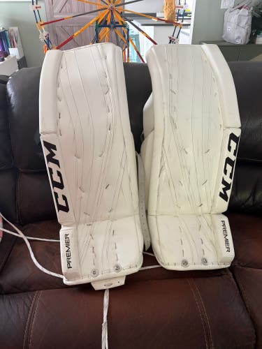 CCM Premier Lefevre goalie leg pads, size 34+1.5
