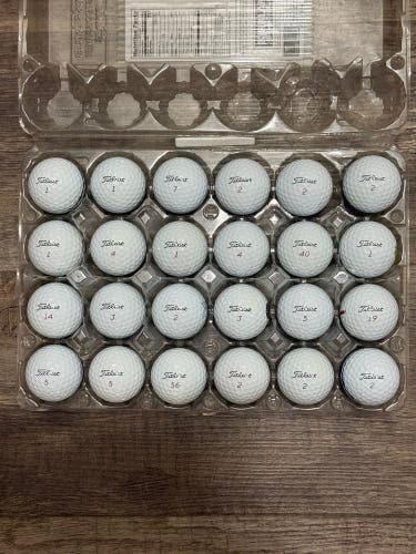 24 Titleist Pro V1x Golf Balls - 2025-2026 Model Only, 5A MINT CONDITION ONLY