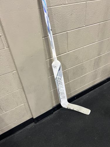 White Senior Bauer Fuse Regular Goalie Stick 25" Paddle (Used)