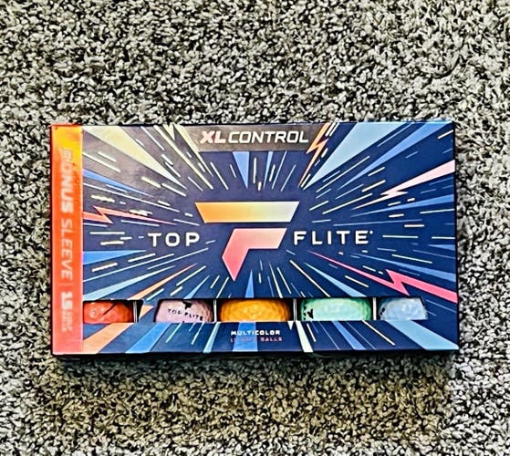Top Flite XL Control Golf Balls 15 Pack Multicolor NEW SEALED