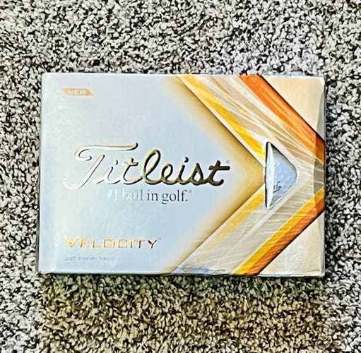 Titleist Velocity Golf Balls 12 Pack White NEW SEALED – Damaged Box