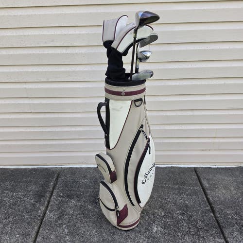 Callaway GES Ladies Beginner Complete Golf Club Set 7pc Plus Bag Right Handed RH