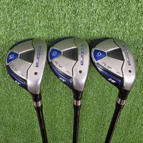Cobra Fly-Z XL Hybrid Set 4H 5H 6H 3pc Regular Flex 65g Graphite RH Blue