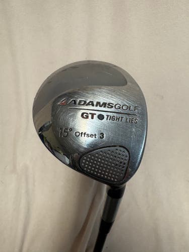 Men's Adams Tight Lies GT Offset Right Handed Fairway Wood Stiff Flex 3 Wood Graphite Shaft (Used)