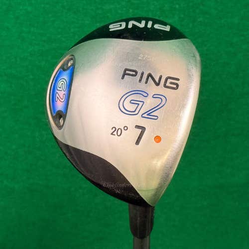 Ping G2 Orange Dot 20 Fairway Wood 7 Factory TFC 100 Graphite Soft Regular