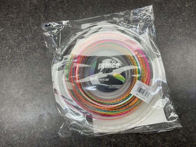 Prince Synthetic Gut With Duraflex 16 Rainbow String Reel