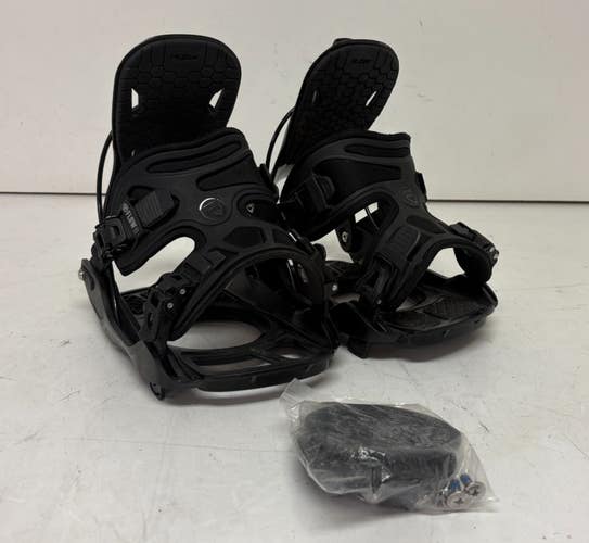 FLOW ALPHA MTN High-Quality Rear Entry Snowboard Bindings Large Black GREAT