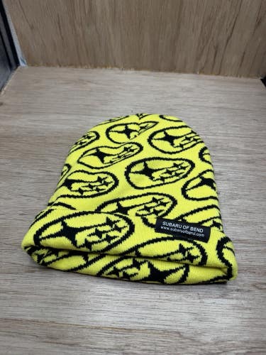 Subaru Logo All Over Print Yellow Beanie New Blue Subaru Of Bend OR