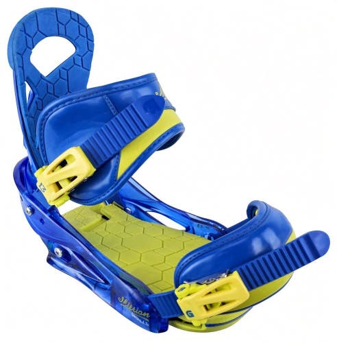 Used $150 Kids Burton Mission Smalls Snowboard Bindings Size Kids 4-7 w/Hardware