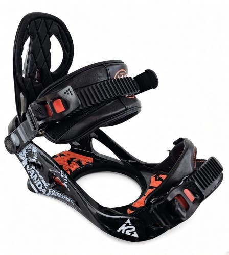Used $100 Kid's K2 Vandal Snowboard Bindings Size Kid's 2-5 Green with hardware