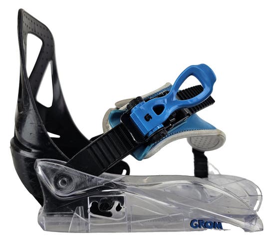 Used $100 Kids Burton Grom Snowboard Bindings Size Toddler 7-13 XS w/Hardware