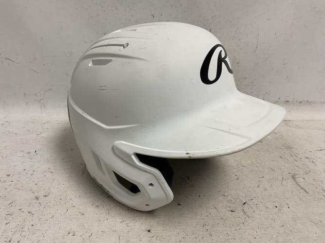 Used Rawlings MACHFIT-REVA Batting Helmet No Mask White One Size 11855-S000209661