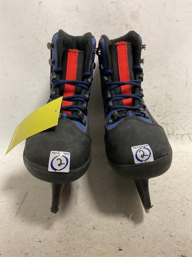 Used MIKRON CANTOP ROCKET Boys Softboot Skate Black/Navy/Red Junior 02 11855-S000209726