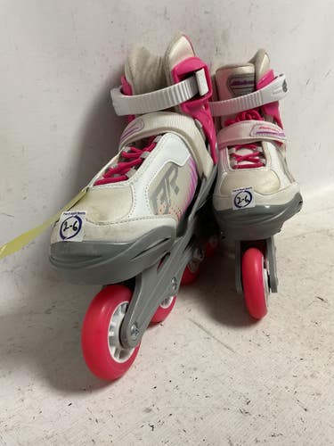 Used Bladerunner PHOENIX 2-6 Junior Rec Fitness Skates Pink Adjustable 11855-S000209749