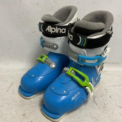 Used Alpina BOOM Boys DH Ski Boot Royal Blue 245 MP - M06.5 - W07.5 11855-S000208706