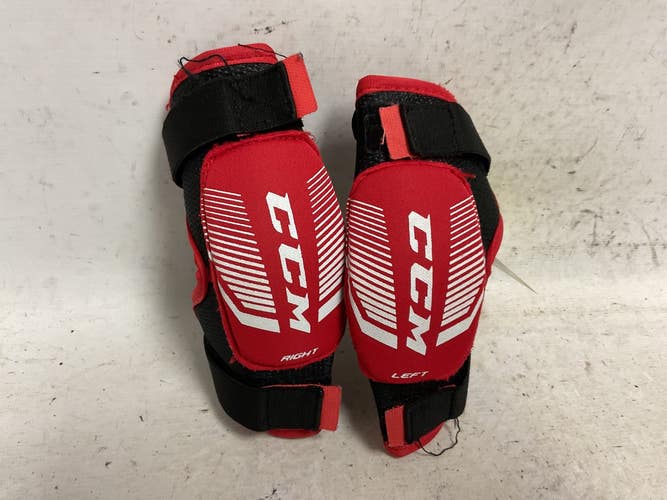 Used CCM JETSPEED FT350 Youth Elbow Pads Black And Red LG 11855-S000209635