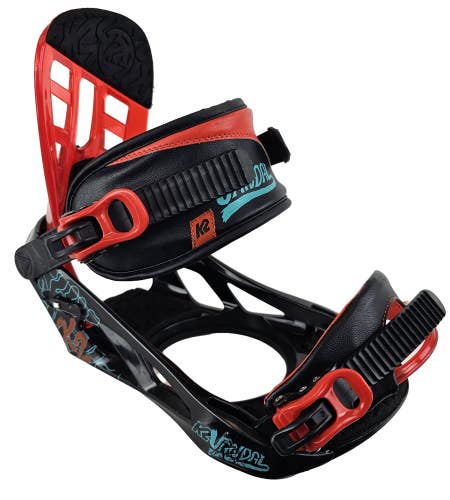 Used $160 Kid's K2 Vandal Snowboard Bindings Size Kid's 2-5 Green w/Hardware