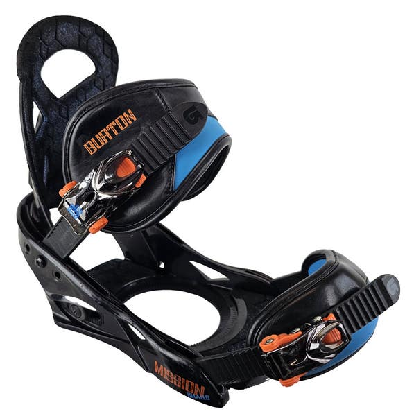 Used $150 Kids Burton Mission Smalls Snowboard Bindings Size Kids