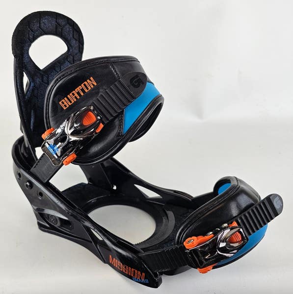 Used $150 Kids Burton Mission Smalls Snowboard Bindings Size Kids