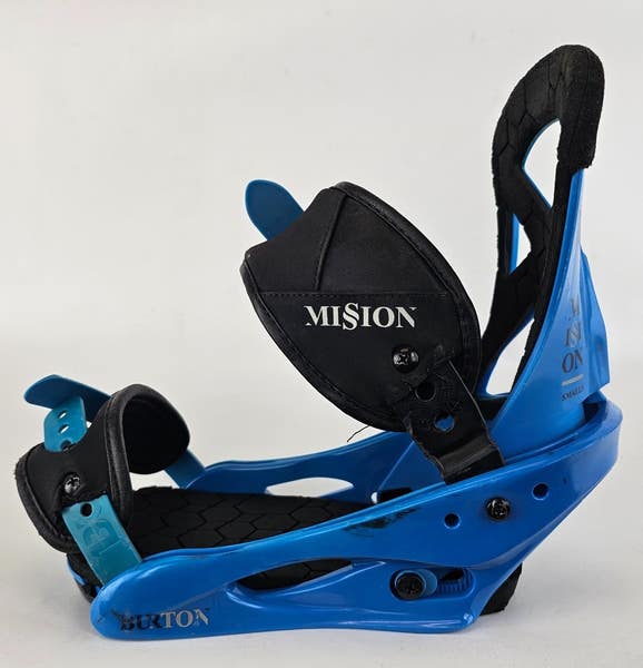 Used $150 Kids Burton Mission Smalls Snowboard Bindings Size Kids