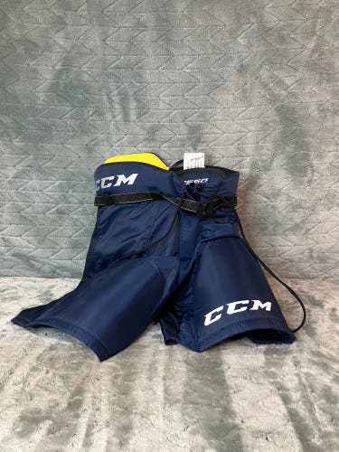 Blue Youth Large CCM Tacks 9550 Hockey Pants (Used)